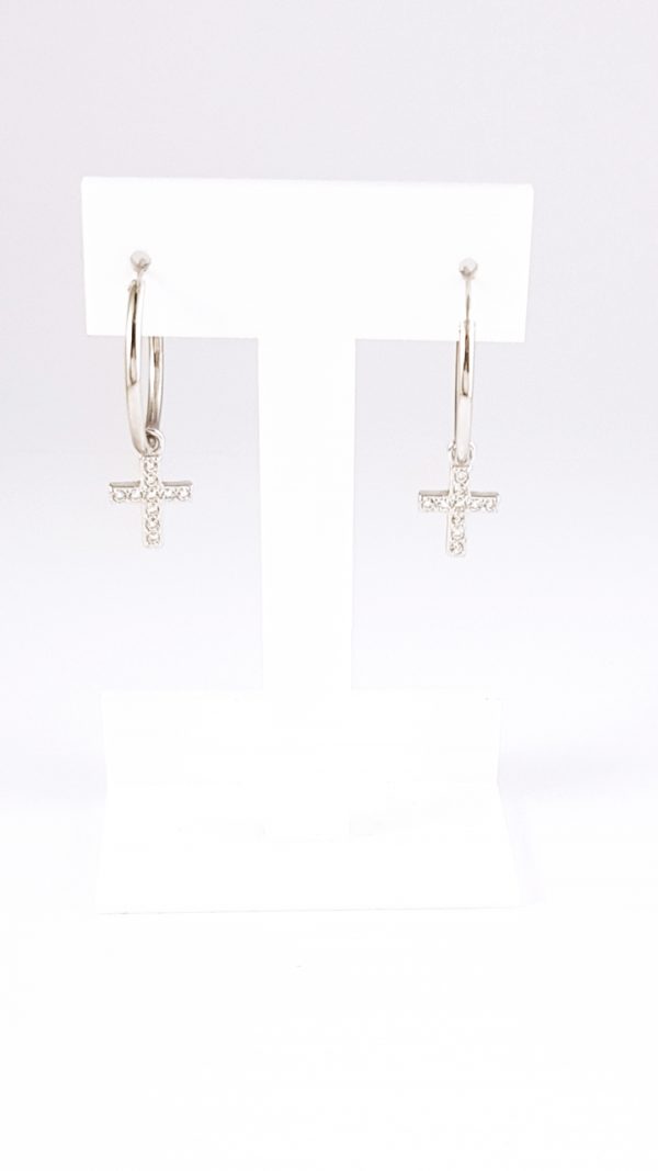 900978-2 tienda-online-pendientes aros con cruz plata-barato-mujer-señora-valencia
