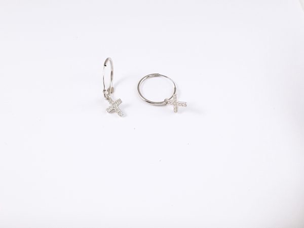 900978 tienda-online-pendientes aros con cruz plata-barato-mujer-señora-valencia