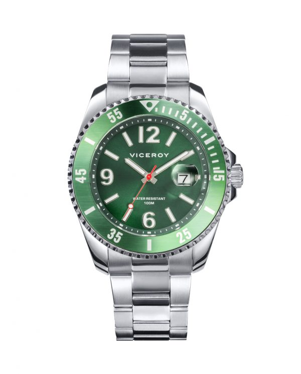 reloj-viceroy-caballero-acero-verde-rolex-sumergible-100m-barato-tienda-online-valencia-401221-65