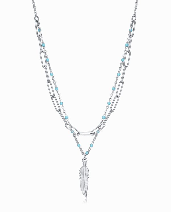 collar-viceroy-plata-cadena-azul-forma-pluma-barato-tienda-online-valencia-75308C01000