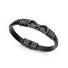 pulsera -viceroy-infinito-hombre-acero-negra-piel-barata-tienda-online-1465P01010